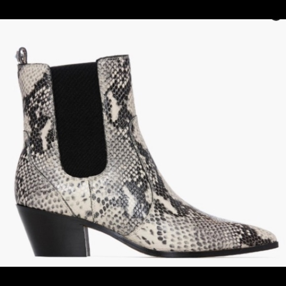 Paige Willa Boots in Snake print,  women’s Us 9